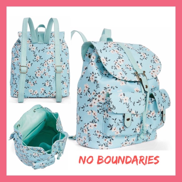 no boundaries floral backpack